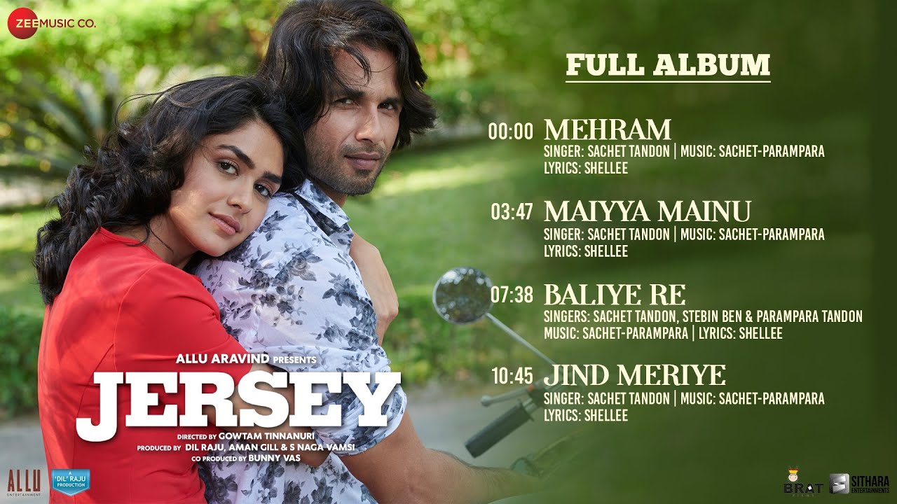 Jind Meriye Lyrics | Jersey | Sachet Tandon