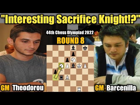 Nikolas Theodorou (2575)(GRE) VS Rogelio Barcenilla (2463)(PHI) | 44th Chess Olympiad 2022 | Round 8