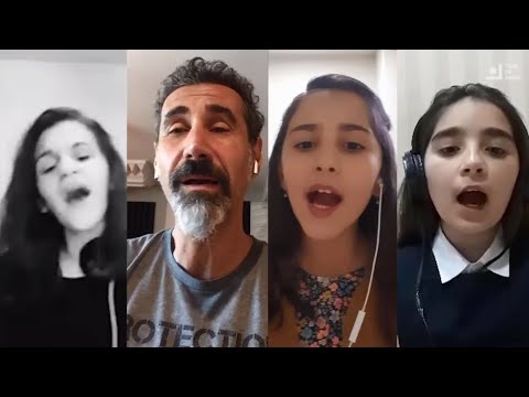 Serj Tankian sings 'Bari Arakeel' with Armenian kids (2021)