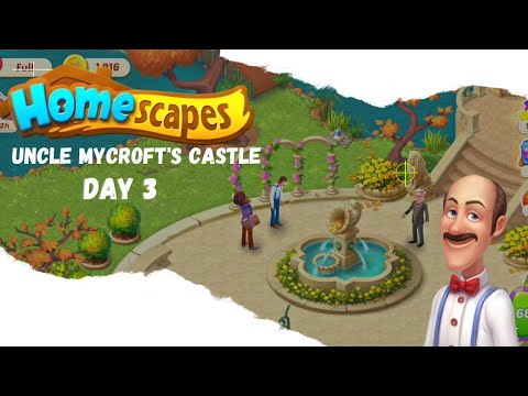 HOMESCAPES - Uncle Microft's Castle Day 3 - Poor Uncle Mycroft's !!