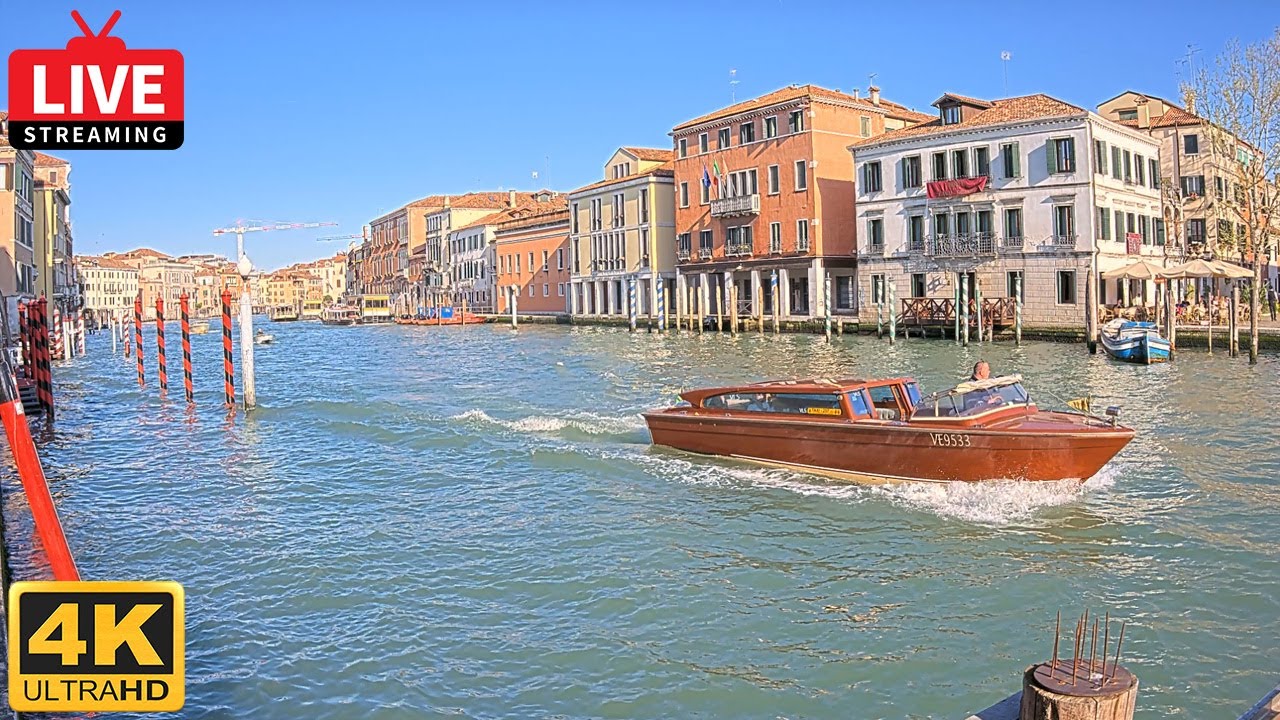 Live webcam view of Grand Canal Venice Live View