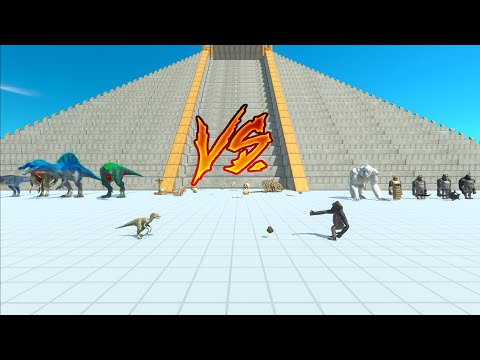 CARNIVORE DINOSAURS vs MUTANT PRIMATES TOURNAMENT - Animal Revolt Battle Simulator