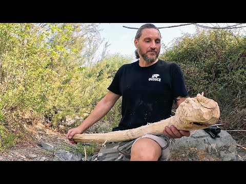 Ich baue eine Keule Waffe  (Kriegerkeule / War Club / Indianer Nordamerika, Kanada)