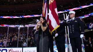 TRACY BONHAM NATIONAL ANTHEM AT MADISON SQ GARDEN