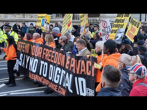 Say No To Digital ID Protest London December 13th 2025