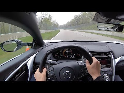 2019 Acura NSX - POV Wet Lap at Road America