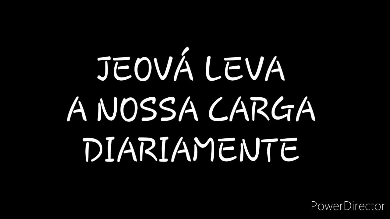 DISCURSO: JEOVÁ LEVA A NOSSA CARGA DIARIAMENTE