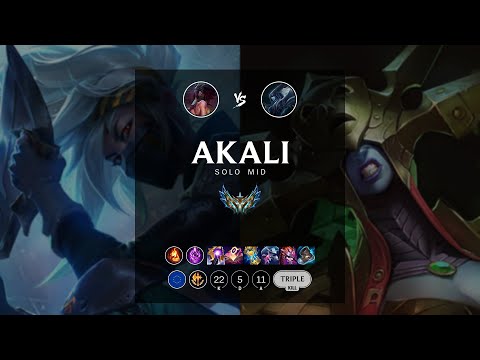 Akali Mid vs Lissandra - EUW Challenger Patch 12.7