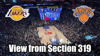 Lakers vs Knicks from Section 319 Chase Bridge | LeBron James' Final Games as a Laker