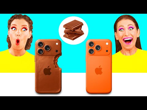 Real Food vs Chocolate Food Challenge | Kitchen War by Fun Teen