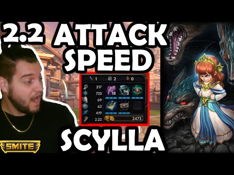 2.2 ATTACK SPEED SCYLLA?! FULL TANK MERCURY (HILARIOUS) - Season 9 Masters Ranked 1v1 Duel - SMITE