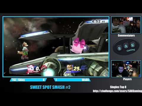 Sweet Spot Sm4sh #2 Loser's Finals - TGZ | Shiny vs Wulfn
