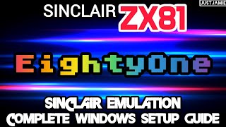 Eighty-One☆ZX81 Emulation Full Setup Guide #zx81 #sinclair #Emulator