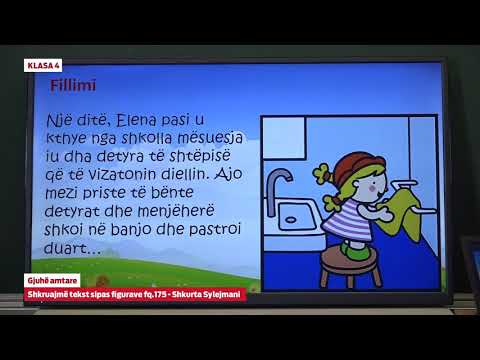 e Mesimi Klasa 4 - 4065 Gjuhë amtare - Shkruajmë tekst sipas figurave fq.175