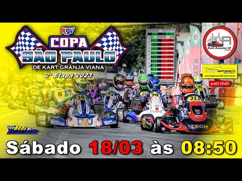 COPA SÃO PAULO DE KART KGV | 2ª Etapa 2023 | AO VIVO