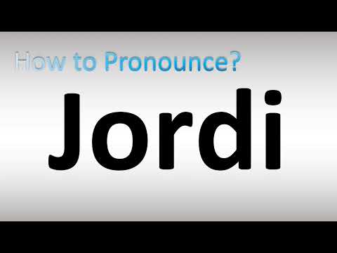 How to Pronounce Jordi