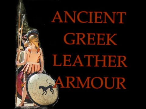 Process of making ancient greek leather armor.