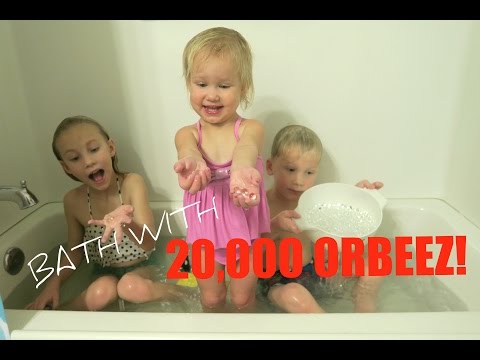 KIDS TEST OUT 20,000 ORBEEZ! Video