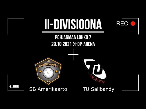 Salibandy II-divisioona | Amerikaarto - TU 29.10.2021