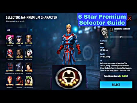 6 Star Premium Selector Guide - Marvel Future Fight