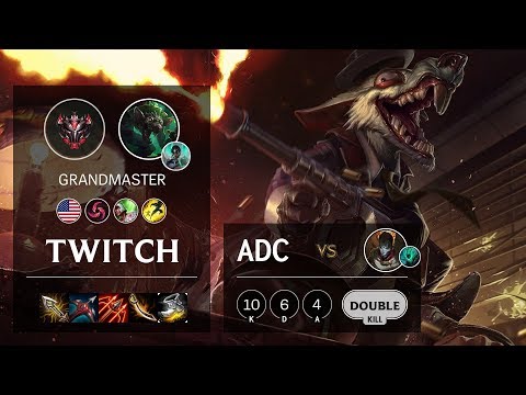 Twitch ADC vs Jhin - NA Grandmaster Patch 10.6