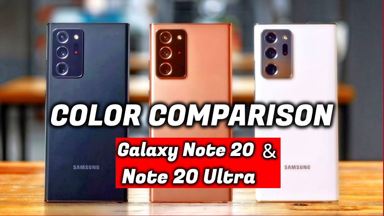 Samsung Galaxy Note 20 & Note 20 Ultra Color Comparison!