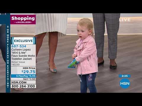 Colleen Lopez "Mini and Me" Faux Suede Moto Toddler Jack...