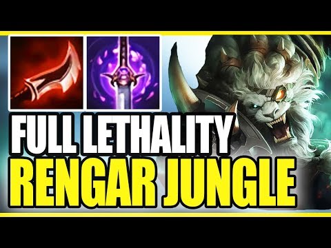 RANKED FULL LETHALITY ONE-SHOT RENGAR! BYE BYE ADC :) - League of Legends
