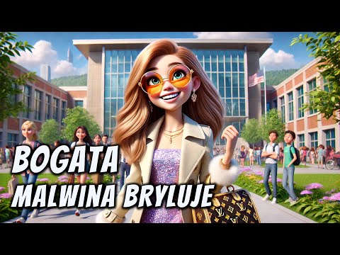 Bogata Malwina bryluje - okładka bajki audio