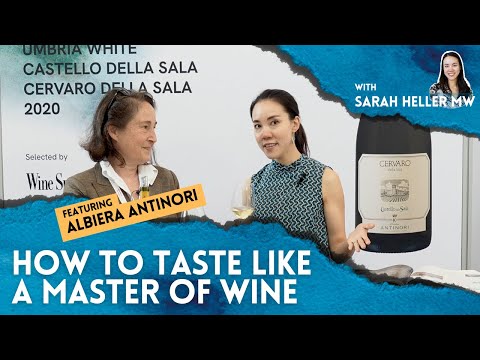 How To Taste Like A Master of Wine in 3 Minutes With Sarah Heller MW Featuring Marchesi Antinori