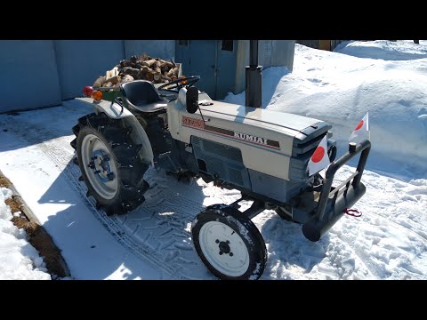 Запуск сорокаоднолетнего японского минитрактора после зимы!! Mitsubishi ST2320.