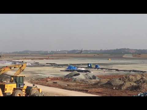 um dia no aeroporto internacional de huanghua