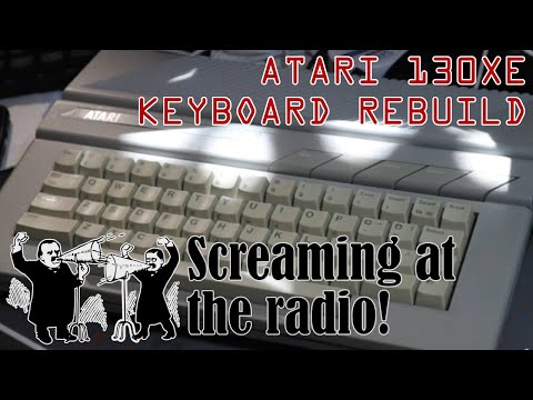 Atari 130XE keyboard rebuild