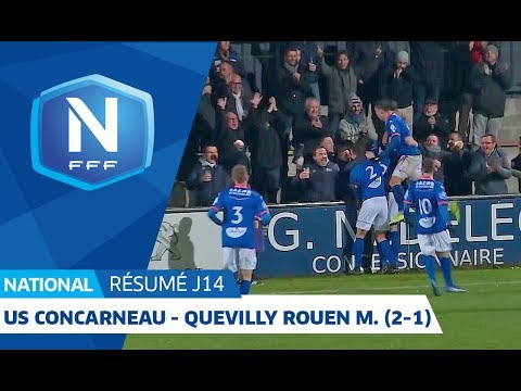 J14 : US Concarneau - Quevilly Rouen Metro (2 1), le résumé I National FFF 2018-2019