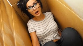 I Mailed Myself In A BOX &amp; IT WORKED | HUMAN MAIL CHALLENGE