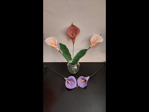 1.Floare Cala crosetata/Crochet Calla Flower-Floare/Flower-Part I