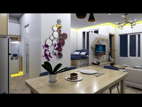 TINY APARTMENT 34sqm ( 365sqft MICRO APARTMENT TOUR ) | SPACE SAVING IDEAS | NEVER SAY TOO SMALL