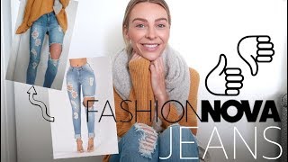 Fashion Nova Jeans | Try On Haul - sizes 3, 5