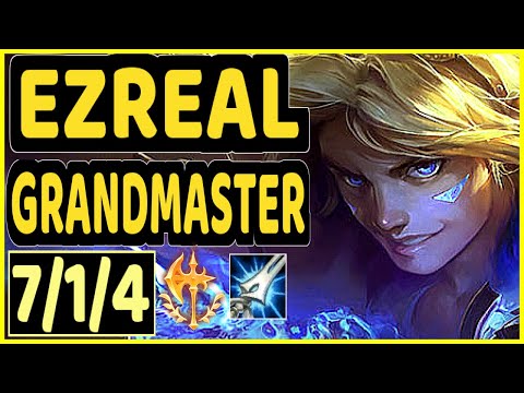 JUZINHO (EZREAL) - 7/1/4 KDA GAMEPLAY - BR Ranked GRANDMASTER