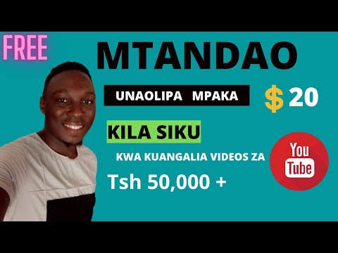 , title : 'Mtandao Unaokulipa Kwa Kuangalia Videos YouTube/Free Money Online'