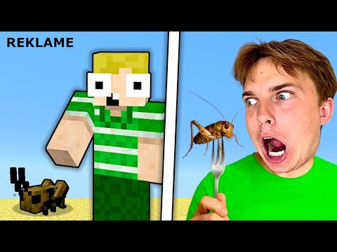 Byg og Spis #22: JEG SPISER EN GRÆSHOPPE!! - Dansk Minecraft