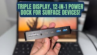 Microsoft Surface Thunderbolt 4 Dock – Triple Display, 12-in-1 Power D