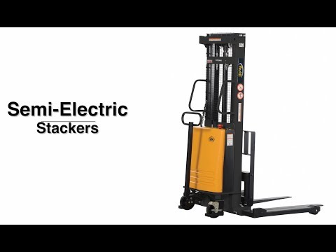 Feature of semi electric stackers