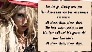 Ke$ha - Blind Karaoke / Instrumental with lyrics on screen
