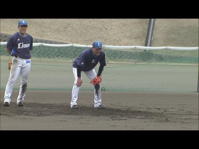 【ライオンズ春季キャンプ】ライオンズ・源田と山野辺が特守 2019/2/3