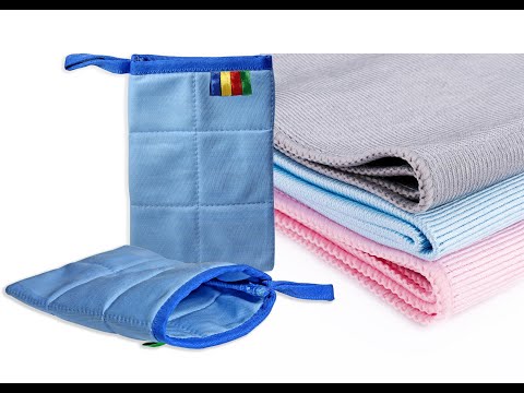 Microfiber Glass Cloth & Glass Cleaning Mitten