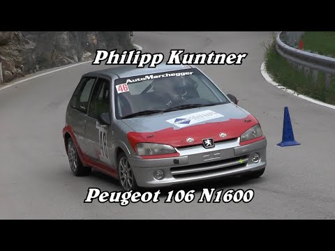 SLALOM 7 TORNANTI 2021 / PHILIPP KUNTNER / PEUGEOT 106 N1600 / FILM BY BELLUNOVIDEO