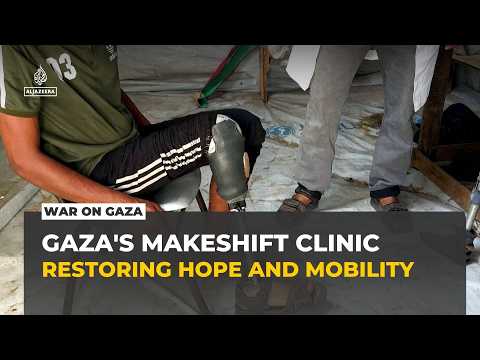 Makeshift Gaza clinic helps war-wounded recover despite prosthetic shortages