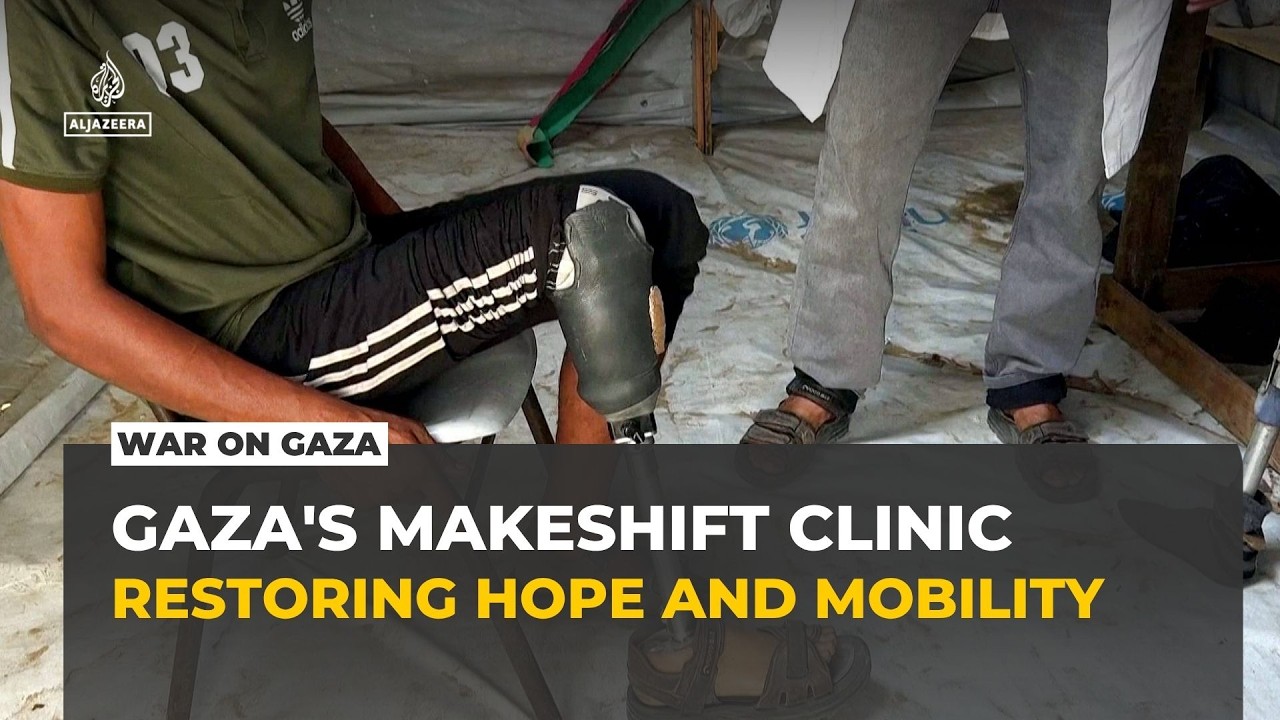 Makeshift Gaza clinic helps war-wounded recover despite prosthetic shortages