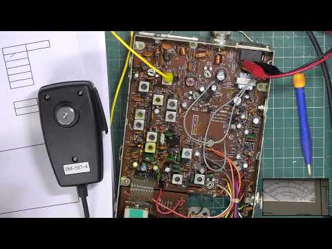 Audioline 340 CB27/81 UK FM CB radio, partial recap & service alignment.